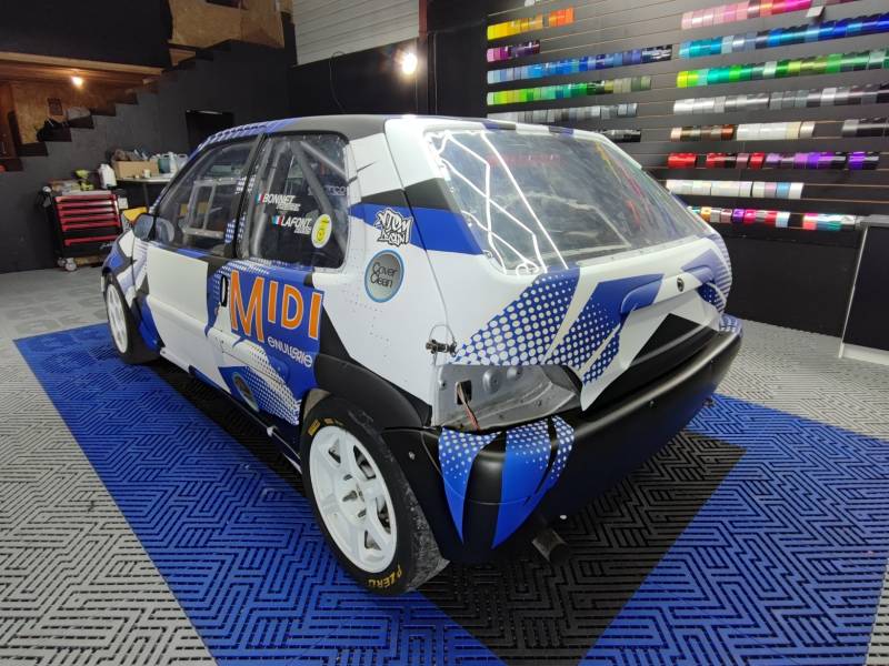 Covering Rallye saxo