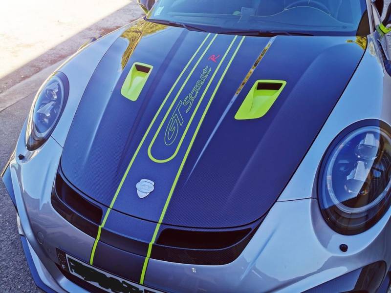 Covering de protection ppf porsche teckart