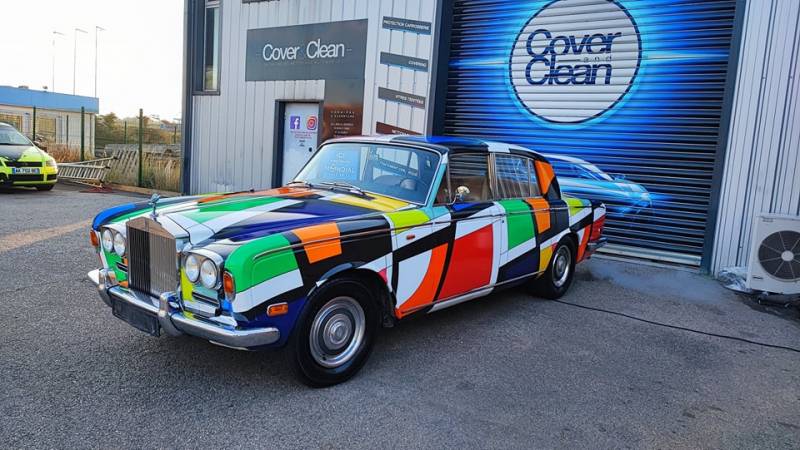 Covering Rolls Royce Silver Shadow