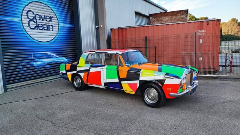 Covering Rolls Royce Silver Shadow