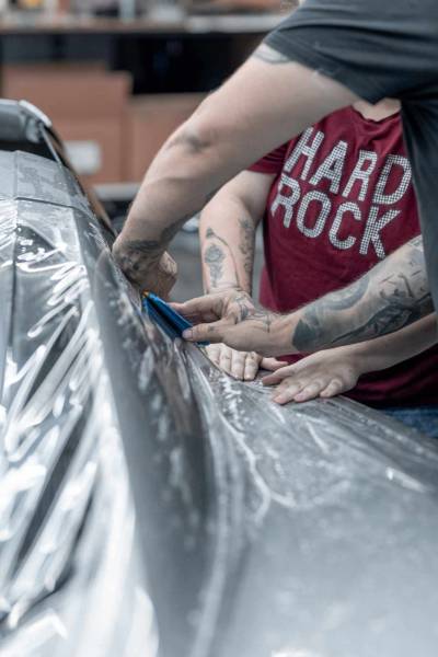 Covering de protection sur chevrolet corvette C8